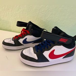 Nike SB Kids Court Borough Mid 2 White, Red, & Black Shoes